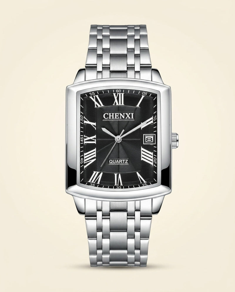 CX Classic Rectangle Roman Watch Silver