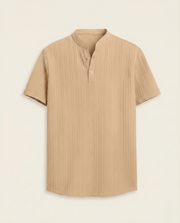 Mandarin Collar Shirt Soft Structure