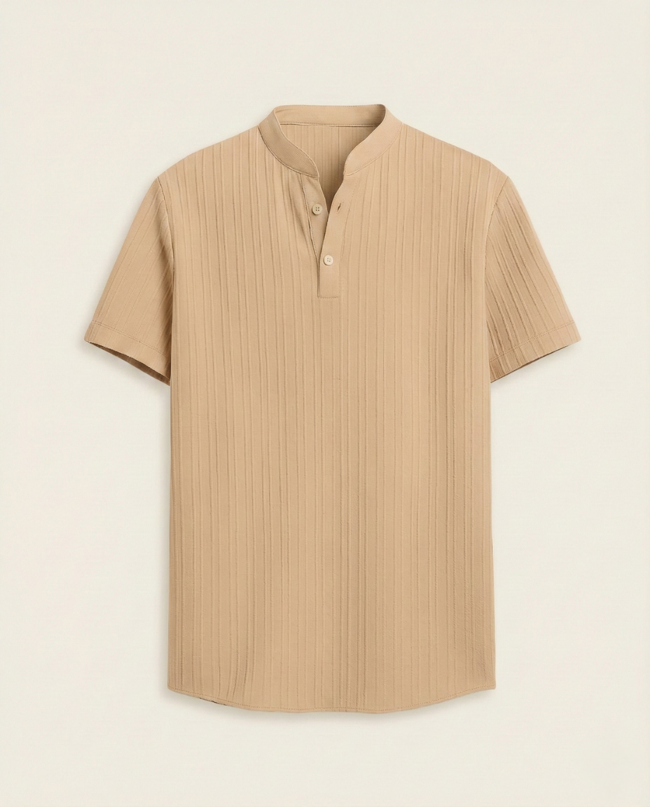 Mandarin Collar Shirt Soft Structure