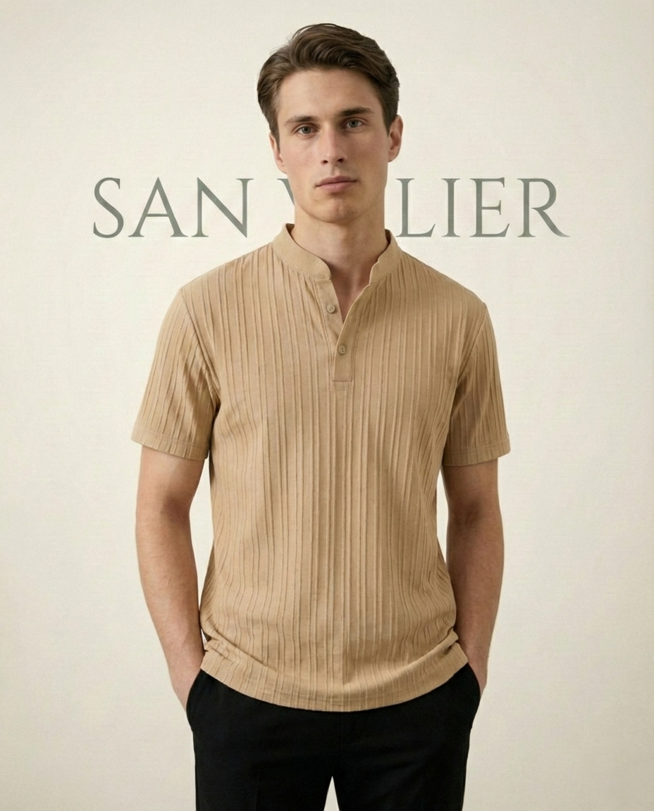 Mandarin Collar Shirt Soft Structure