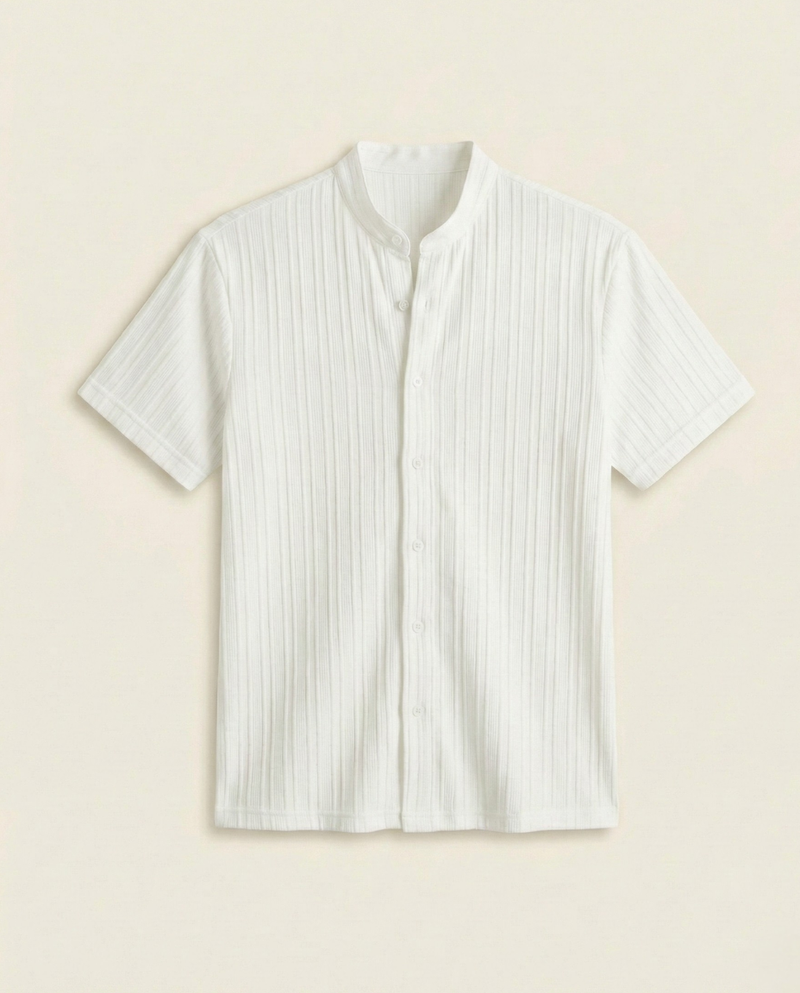 Mandarin Collar Shirt Soft Structure