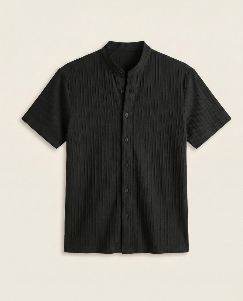 Mandarin Collar Shirt Soft Structure