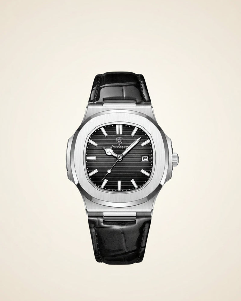 The Black Leather Watch