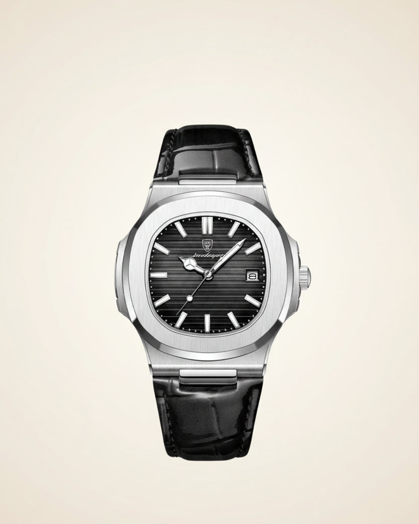 The Black Leather Watch