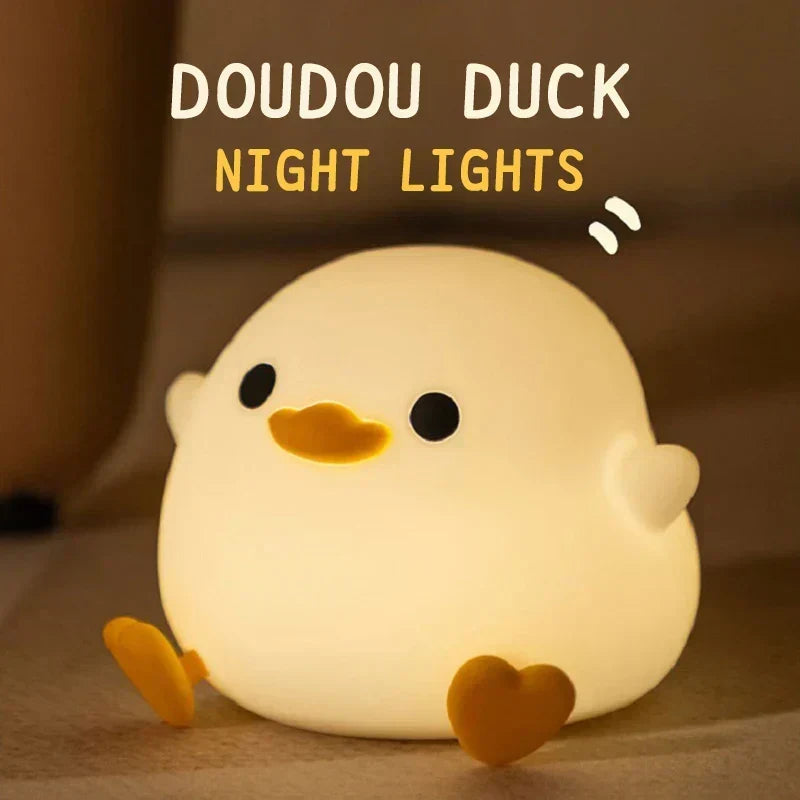 Duck LED USB Rechargeable Silicone Night Lights