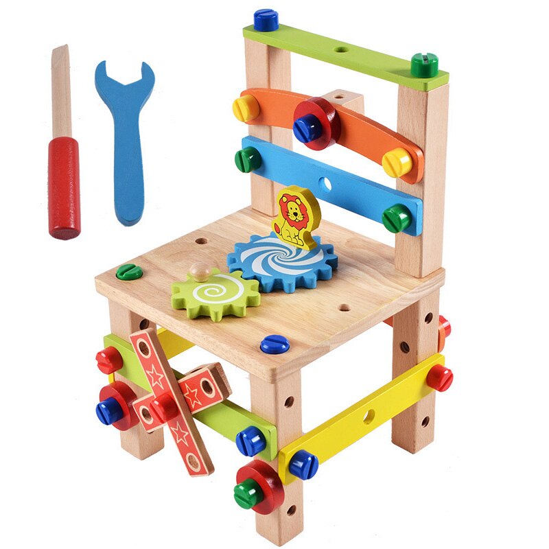Montessori Wooden Toolbox Pretend Play Set