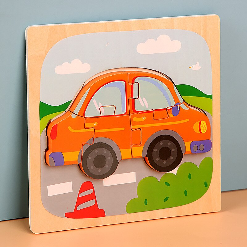 Montessori Wooden Puzzles for Toddlers Baby 1 2 3+ Years Old
