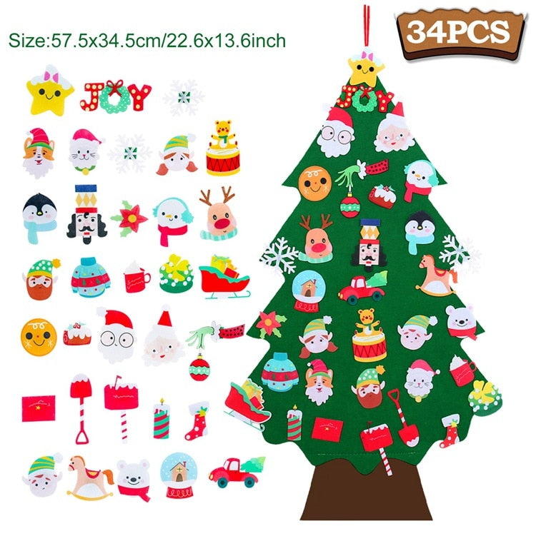 Montessori Felt Christmas Tree