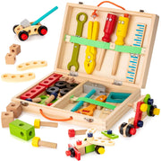 Montessori Wooden Toolbox Pretend Play Set