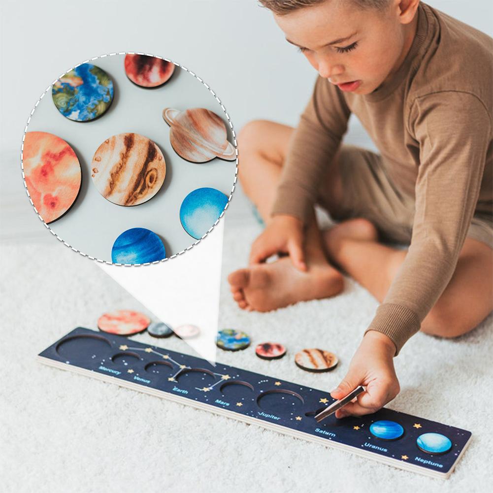 Montessori 3D Wooden Solar System Puzzle