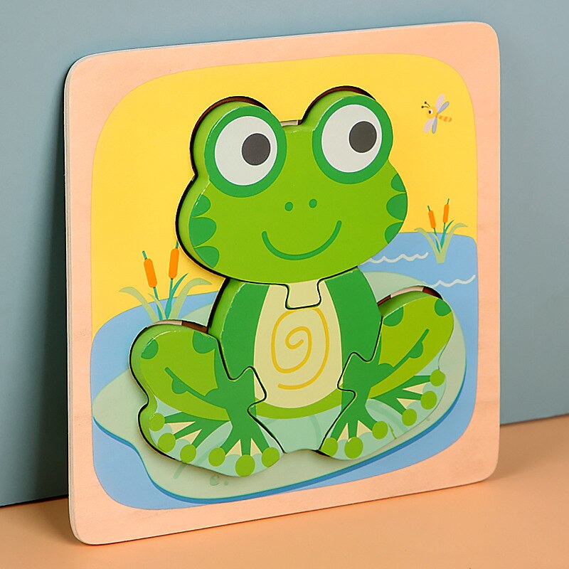Montessori Wooden Puzzles for Toddlers Baby 1 2 3+ Years Old