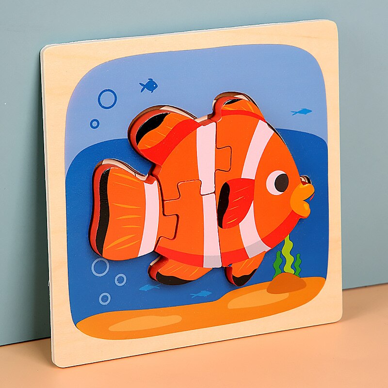 Montessori Wooden Puzzles for Toddlers Baby 1 2 3+ Years Old