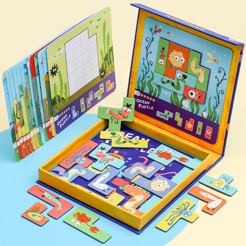 Montessori Magnetic Puzzle for Children