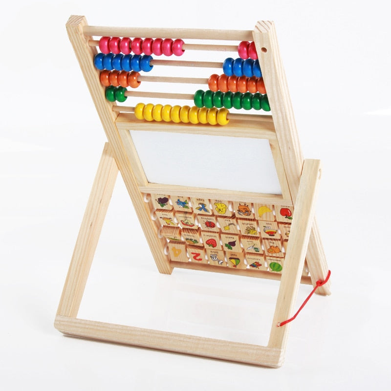 Montessori Multifunction Wooden Abacus Learning Stand