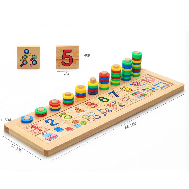 Montessori Educational Board to Learn Numbers