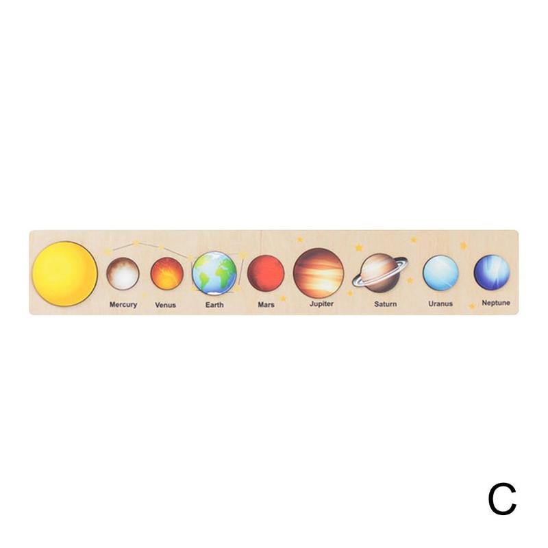Montessori 3D Wooden Solar System Puzzle