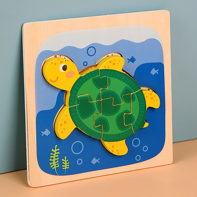 Montessori Wooden Puzzles for Toddlers Baby 1 2 3+ Years Old