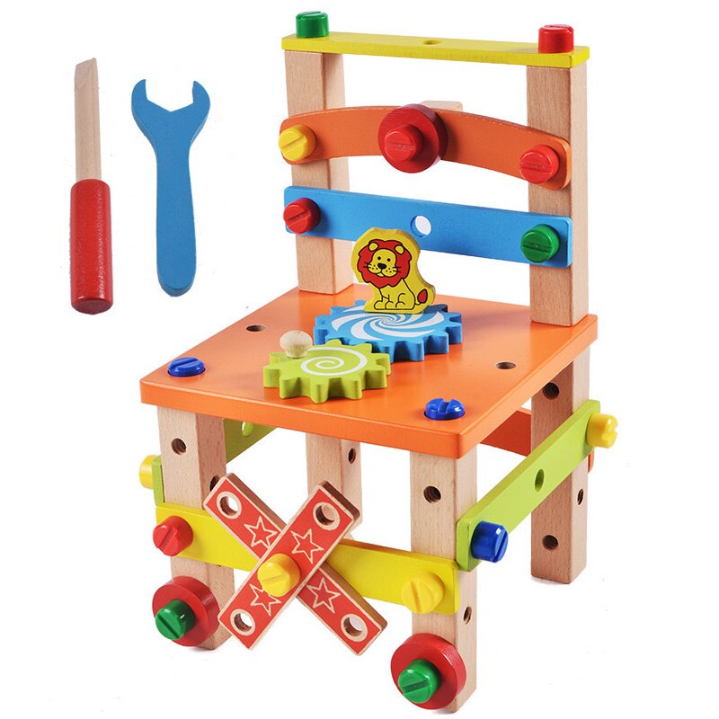 Montessori Wooden Toolbox Pretend Play Set