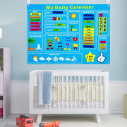 Montessori DAILY CALENDAR FELT KIT with 65 Pieces, for Kids