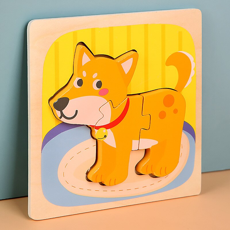 Montessori Wooden Puzzles for Toddlers Baby 1 2 3+ Years Old