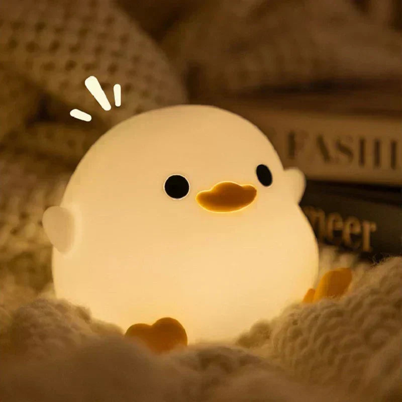 Duck LED USB Rechargeable Silicone Night Lights