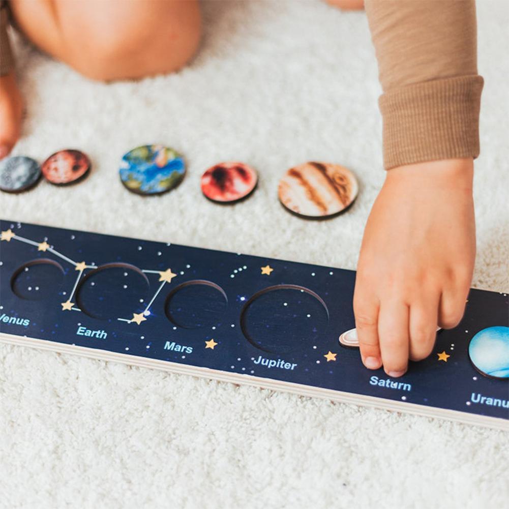 Montessori 3D Wooden Solar System Puzzle