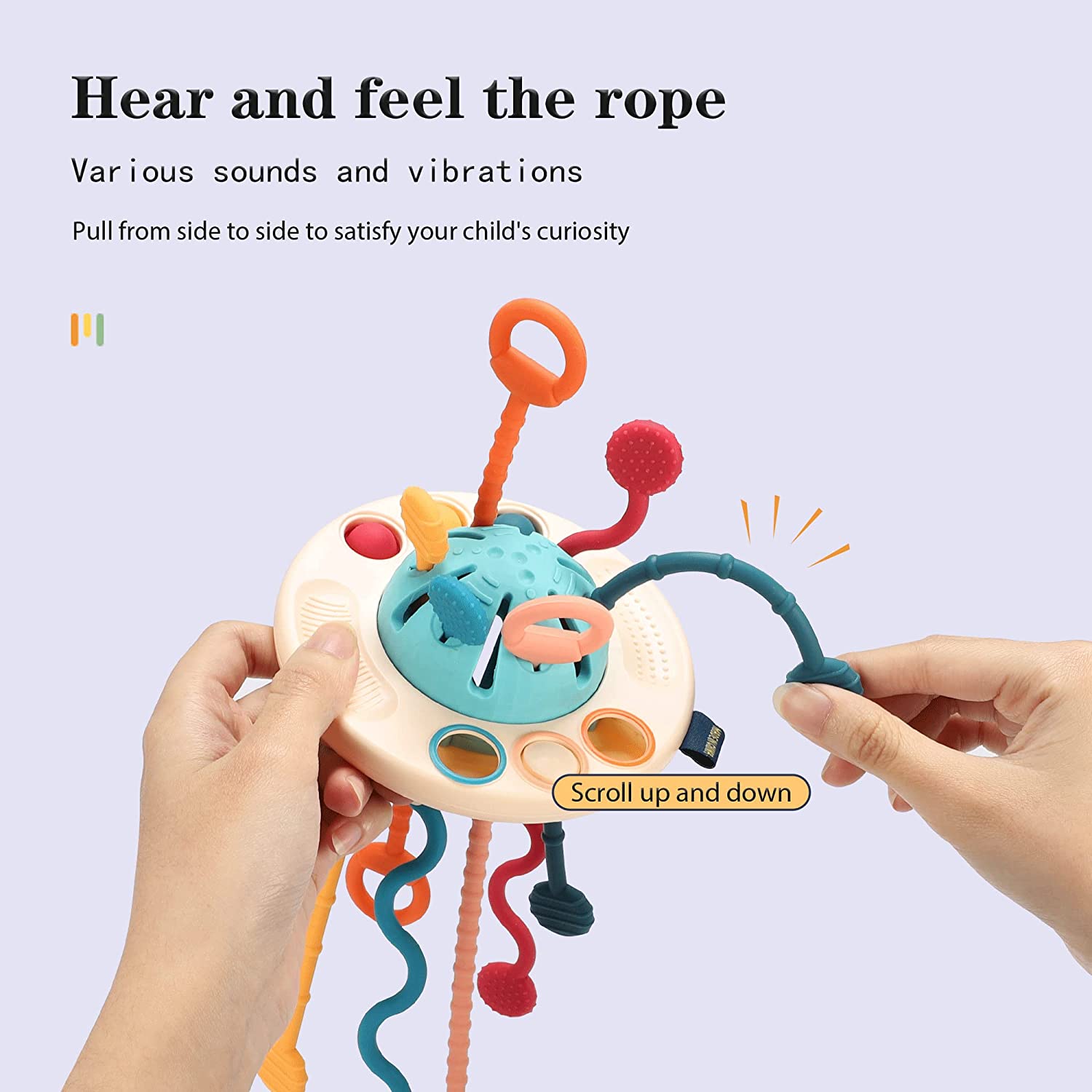 UFO Silicone Montessori Pulling Toy