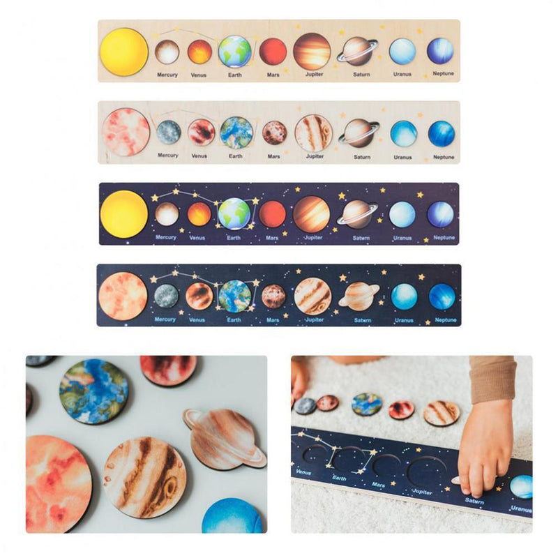 Montessori 3D Wooden Solar System Puzzle