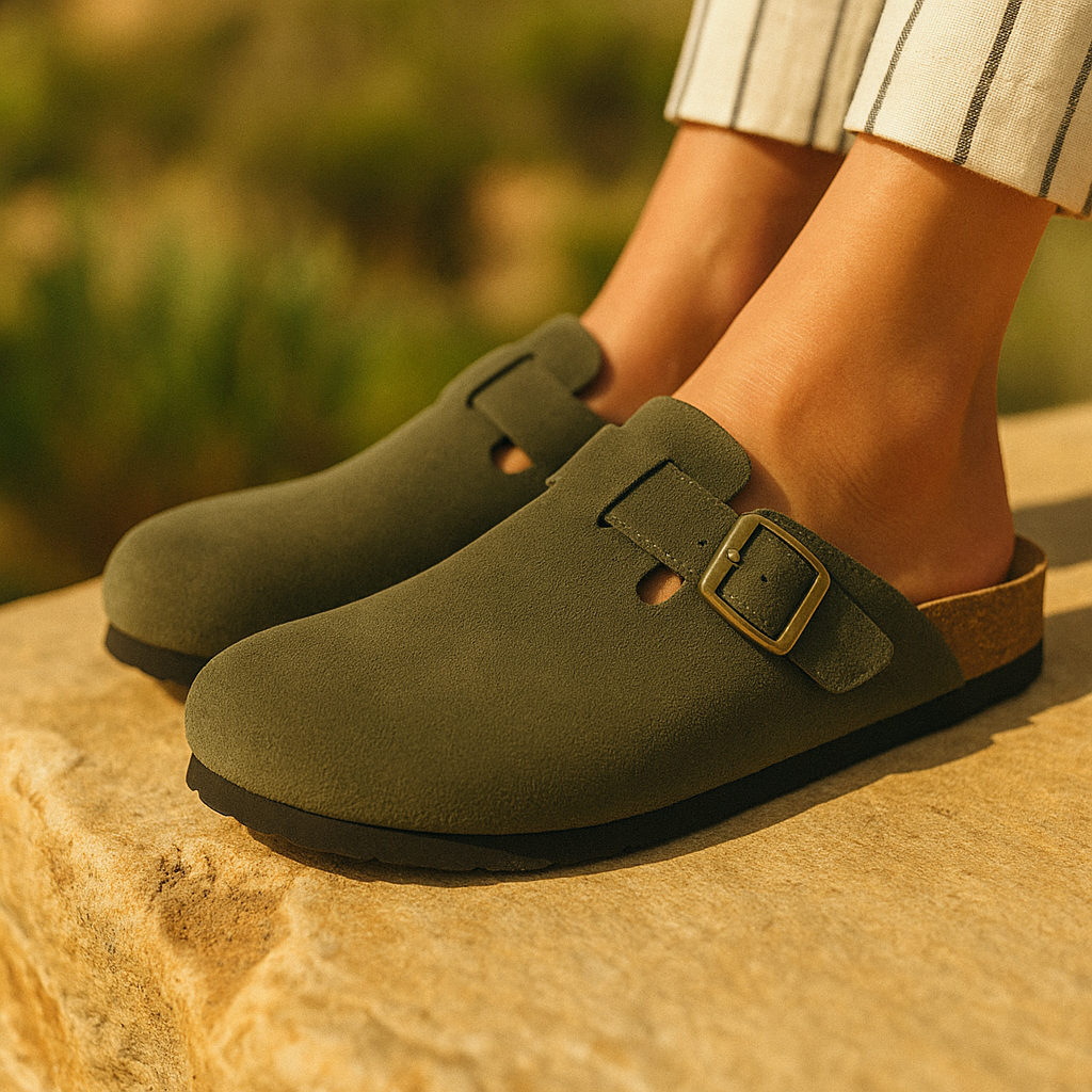 Open Back Loafer Suede Classic