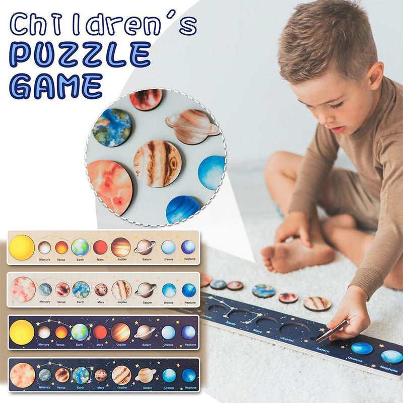 Montessori 3D Wooden Solar System Puzzle