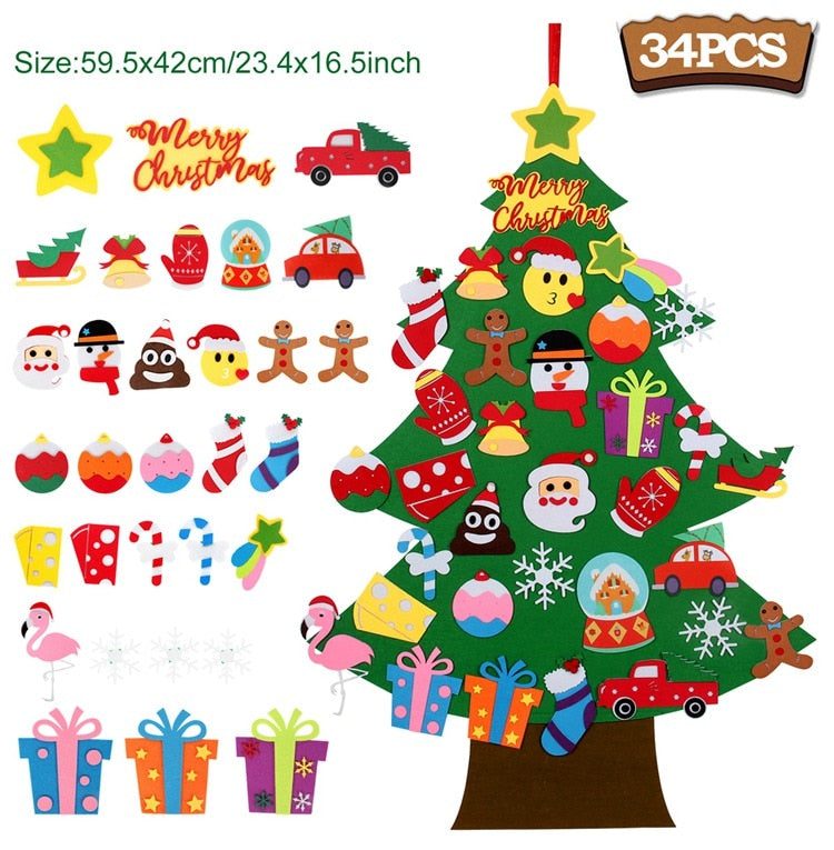 Montessori Felt Christmas Tree