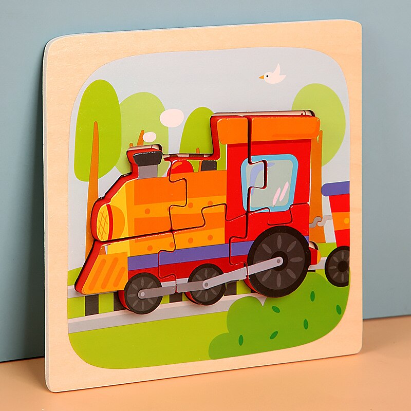 Montessori Wooden Puzzles for Toddlers Baby 1 2 3+ Years Old