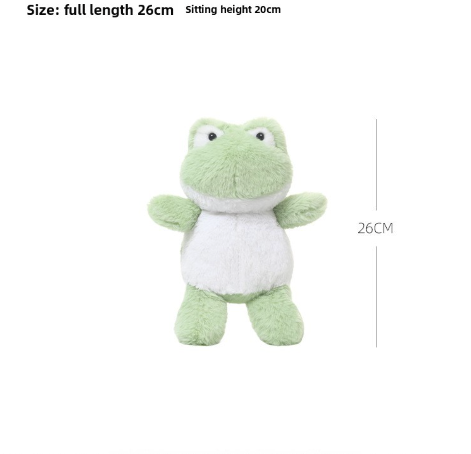 Mini Flopsie Fernando Frog Plush Toy Stuffed Animal, 8 in