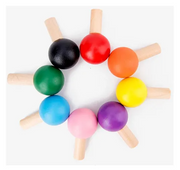 Grimms Set of 6 Rainbow Spinning Tops