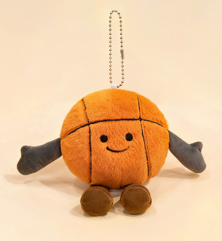 '- Palm Pals - 4" Hoops Basketball Clip-On