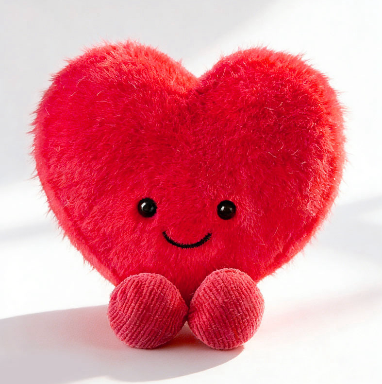 Amuseables Arlette Heart Macaron - Red little heart 10cm