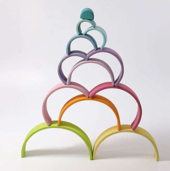 Grimm's Rainbow Pastel Large 12 pieces