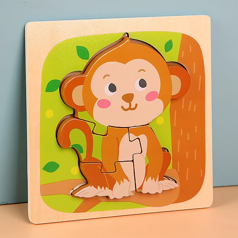 Montessori Wooden Puzzles for Toddlers Baby 1 2 3+ Years Old
