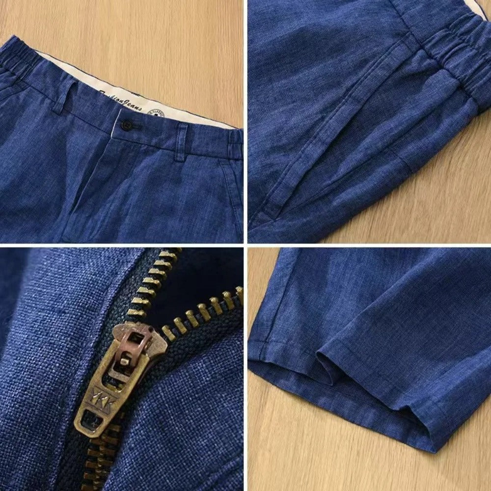 Parisian Linen Shorts Old Money
