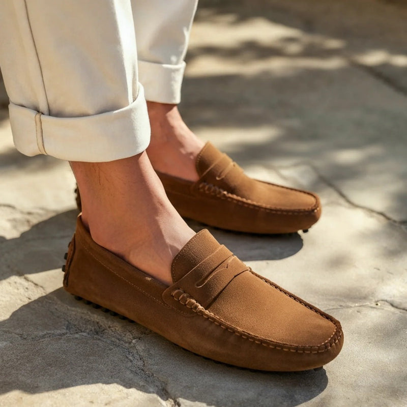 Suede Driver Shoes Refined Cortez