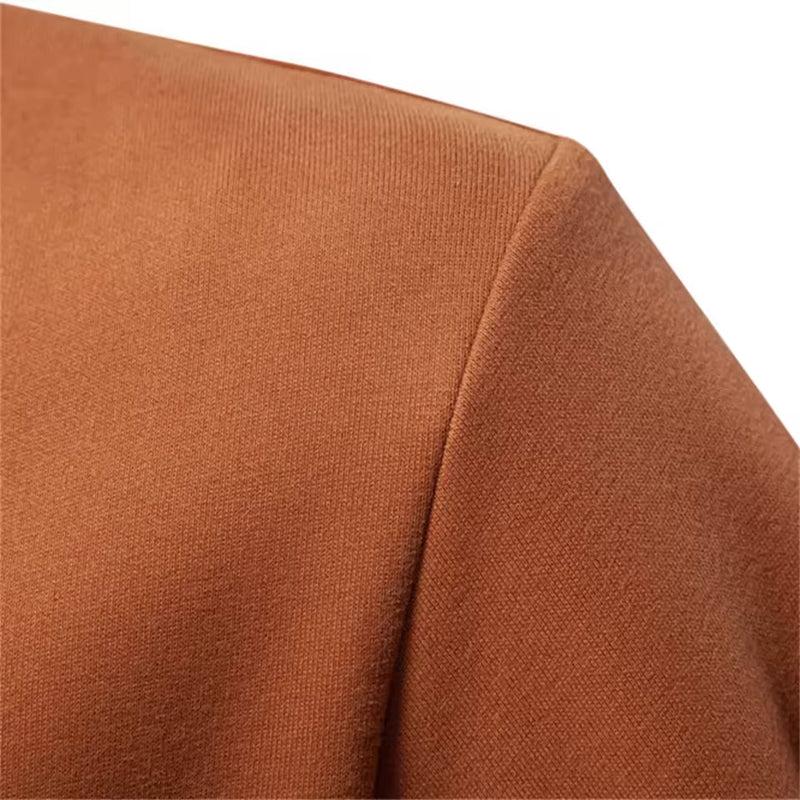 Tricolore Men's Quarter-Zip Pullover – Smart Casual Sweater