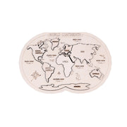 Wooden World Continent Puzzle