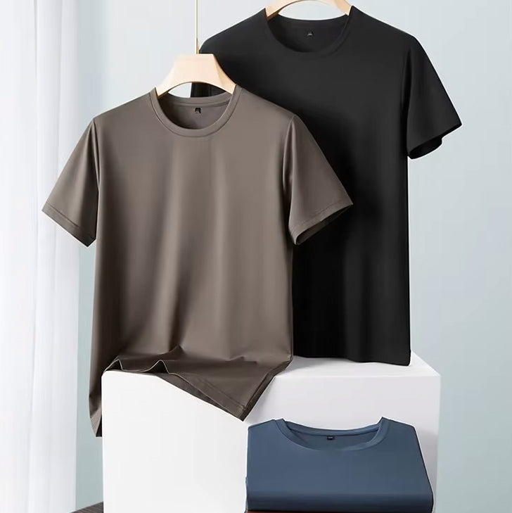 Verso Men's Crew Neck T-Shirt – Slim Fit Short Sleeve