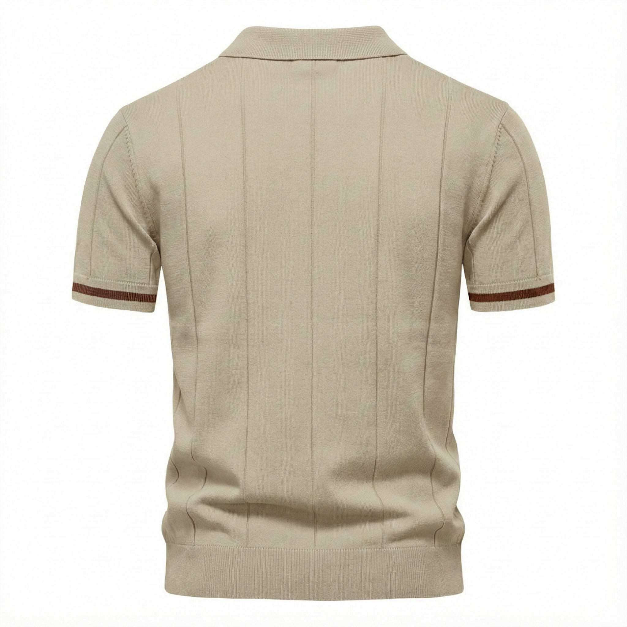 Torino Men's Quarter-Zip Polo Shirt – Short Sleeve Slim Fit