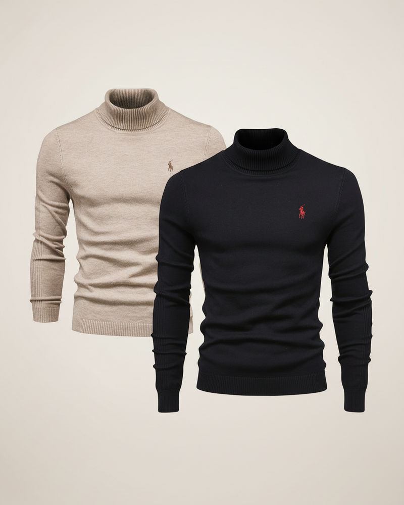 RL - Roll Neck Knit Duo Classic Fit