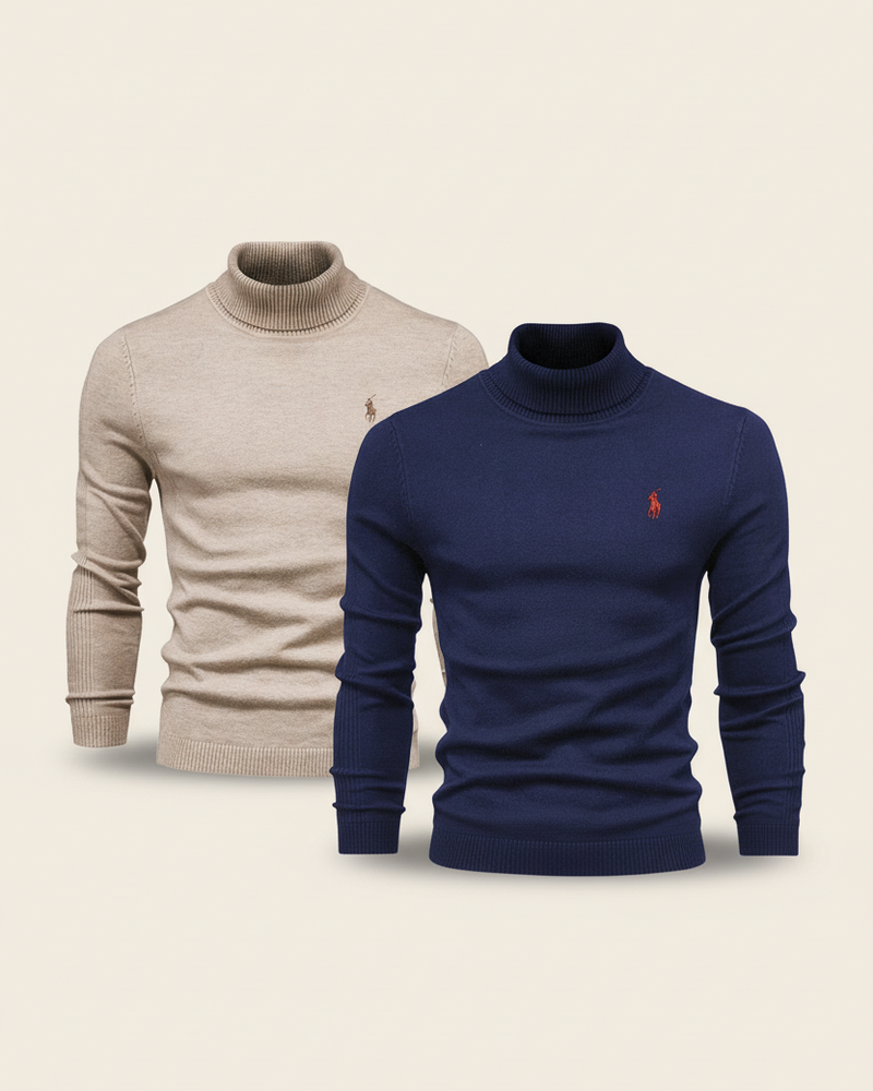 RL - Roll Neck Knit Duo Classic Fit