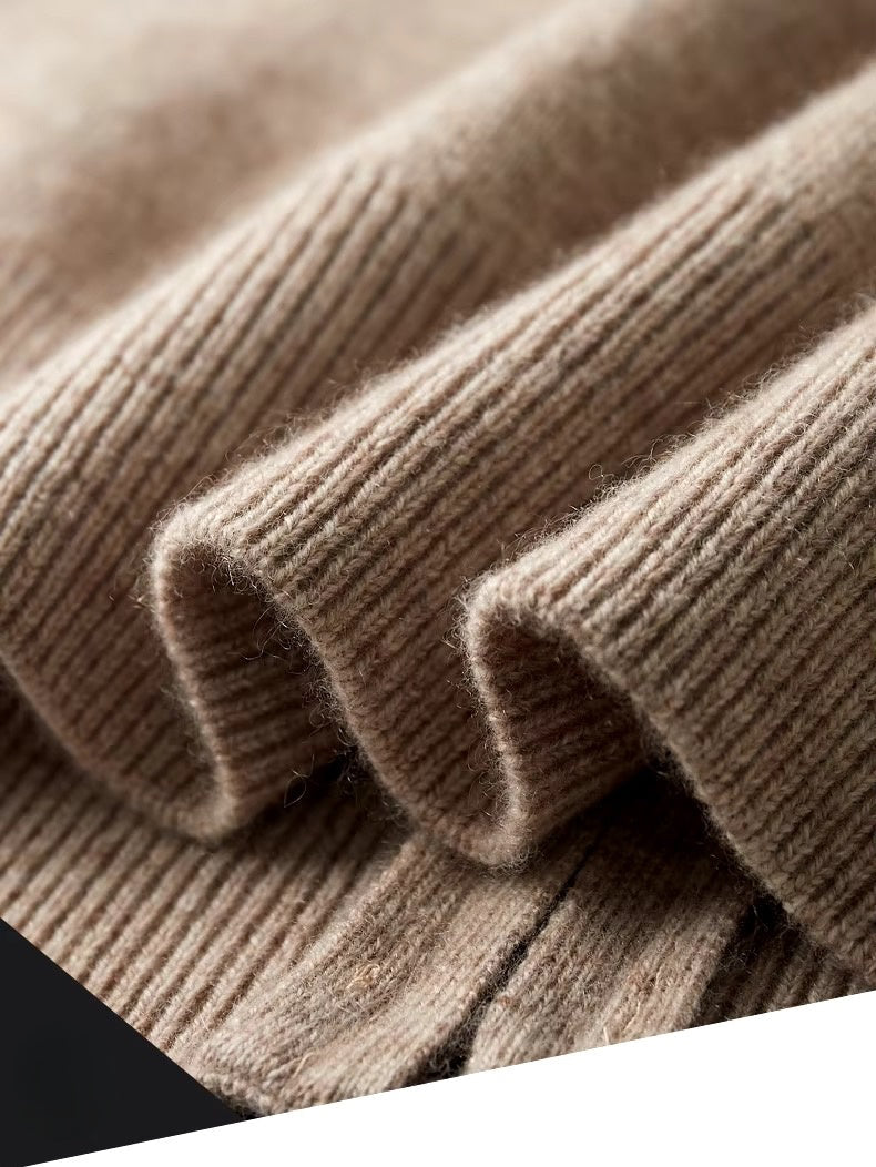Salto Men's Merino Zip-Up Sweater – Smart Casual Knit