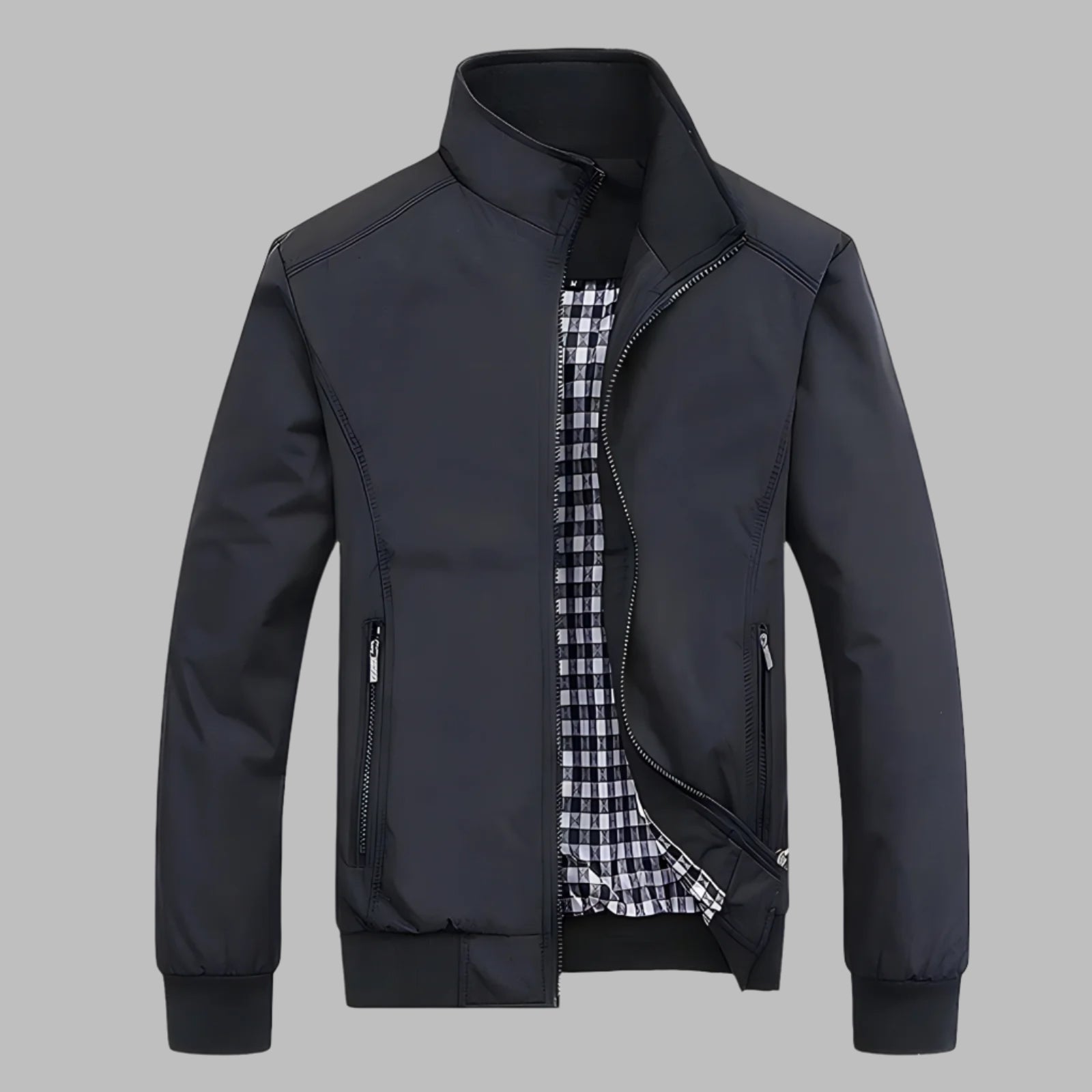 Firenzia Men's Slim Fit Bomber Jacket – Lightweight Casual Coat
