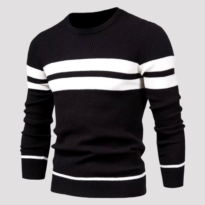 Brezza Men's Cotton Pullover – Lightweight Crew Neck Sweater