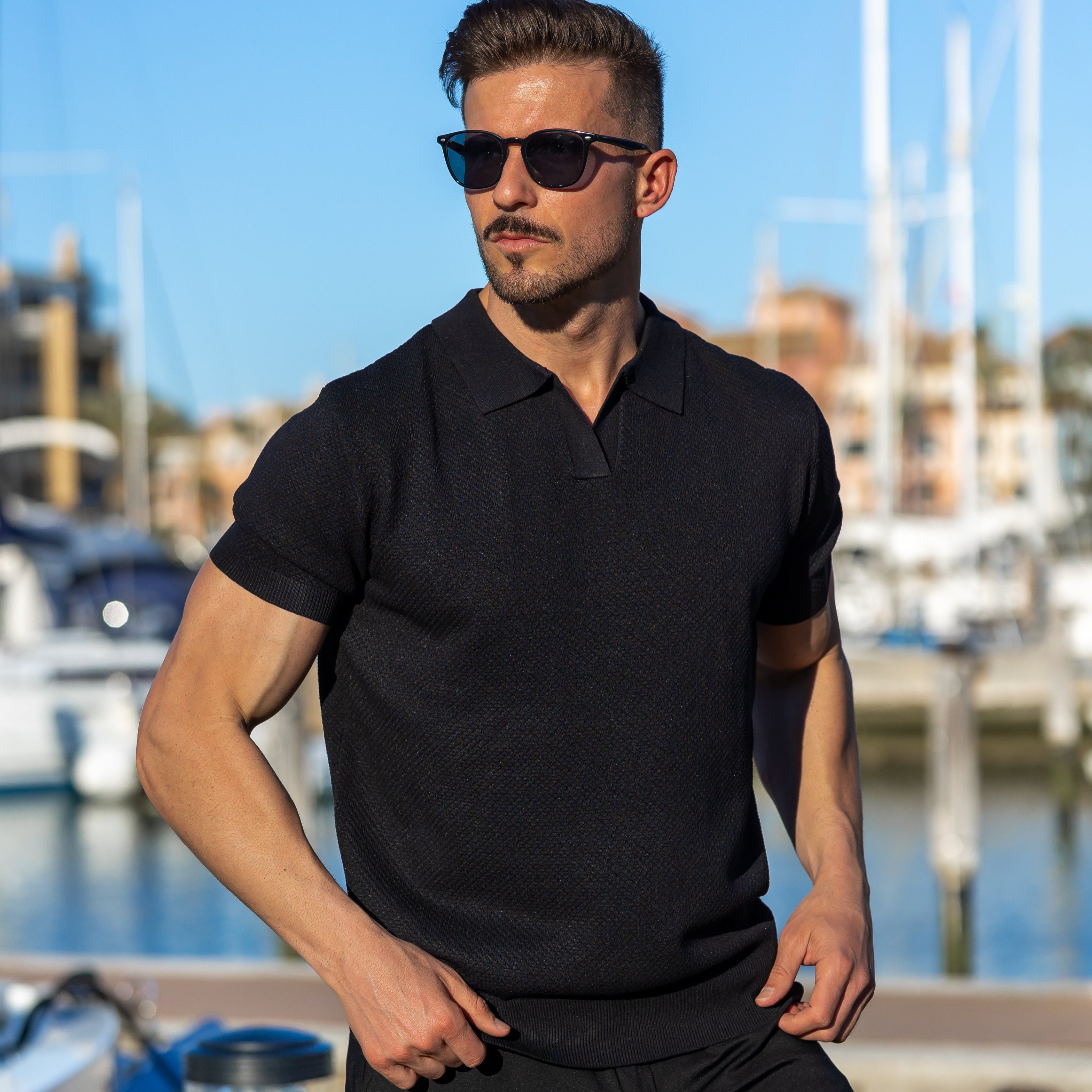 Verona Men's Mesh Polo Shirt – Breathable Short Sleeve